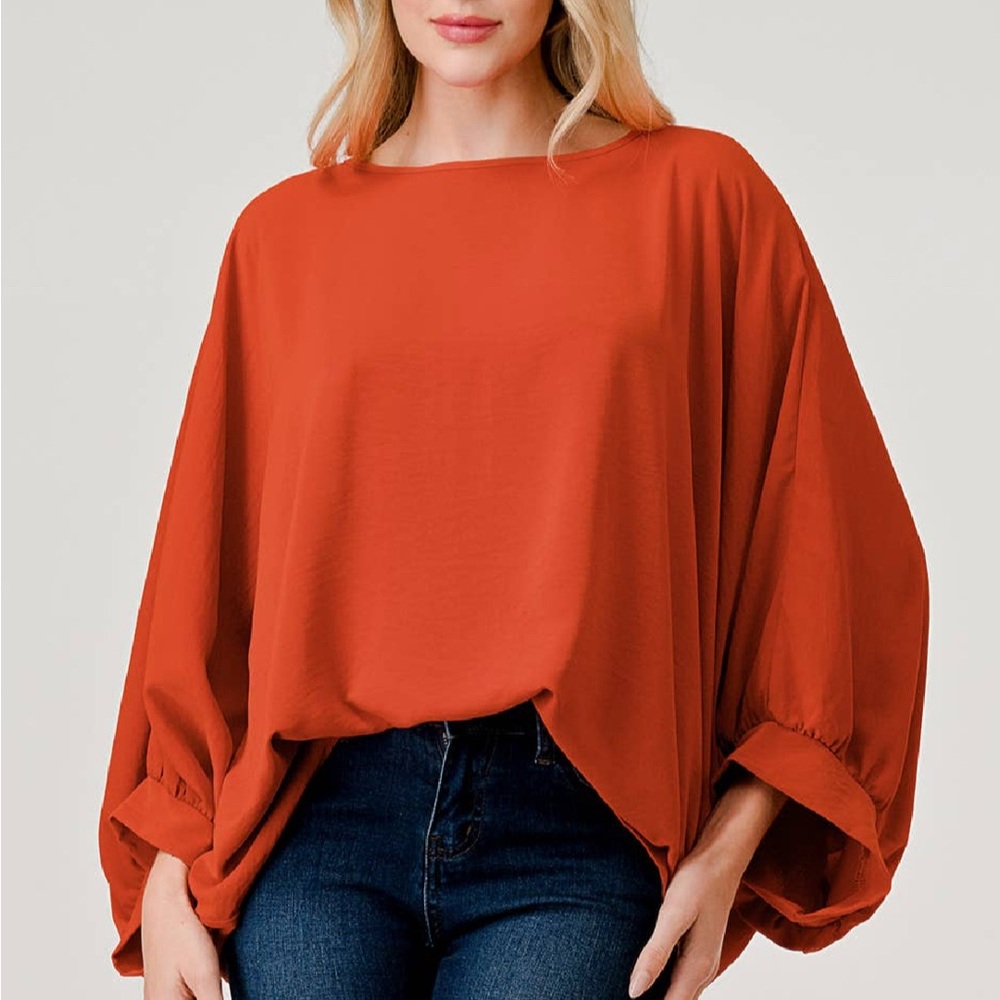 Dolman Sleeve Fall Blouse